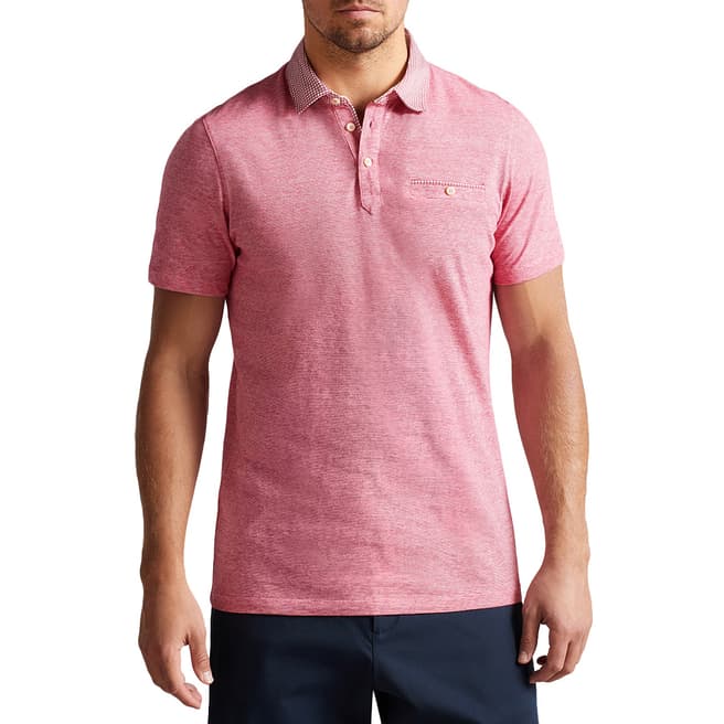 Ted Baker Pink Gwack Cotton Polo Shirt