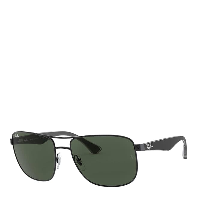 Ray-Ban Men's Black/Green RectangleRay-Ban Sunglasses 57mm
