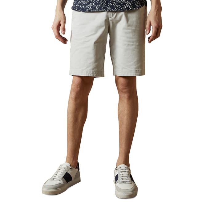 Ted Baker Light Grey Buenose Cotton Stretch Short