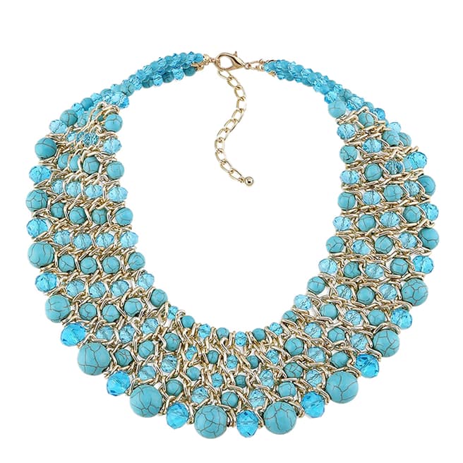 Chloe Collection by Liv Oliver Turquoise Multi Layer Necklace