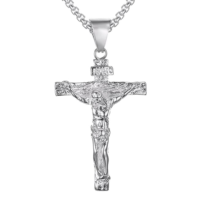 Stephen Oliver Silver Iconic Cross Necklace