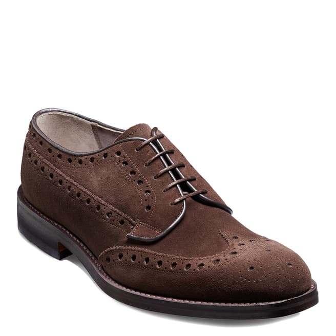 Barker Brown Suede Anderson Brogues F Fit