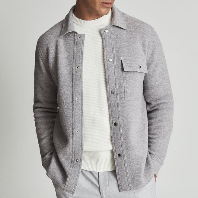 Reiss Grey Jack Wool Jacket