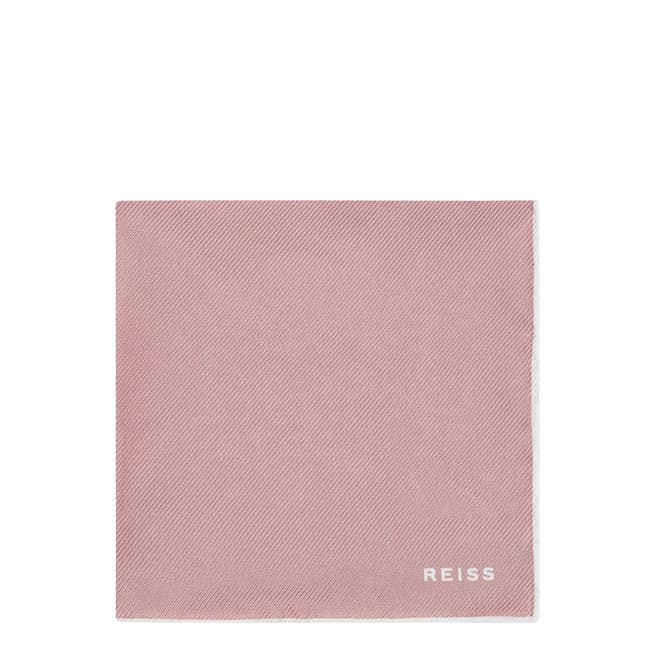 Reiss Pink Silk Pocket Square