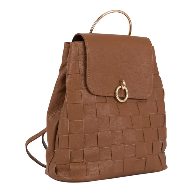 Anna Morellini Brown Ludovica Leather Backpack