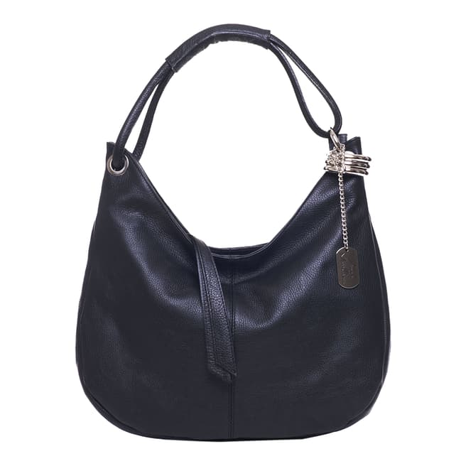 Anna Morellini Black Alba Leather Shoulder Bag