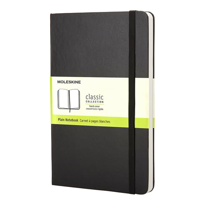 Moleskine Plain Pocket Notebook, Plain Black 