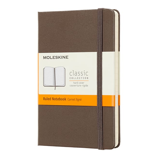 Moleskine Ruled Pocket Notebook, Earth Brown