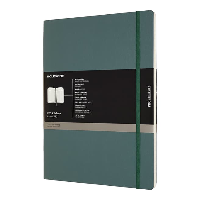 Moleskine Pro Notebook, Forest Green