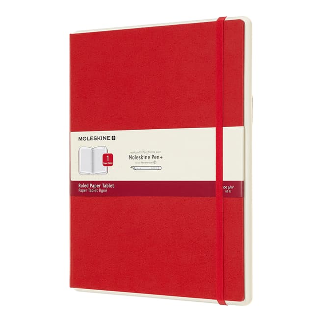 Moleskine Ruled Paper Tablet, Red 