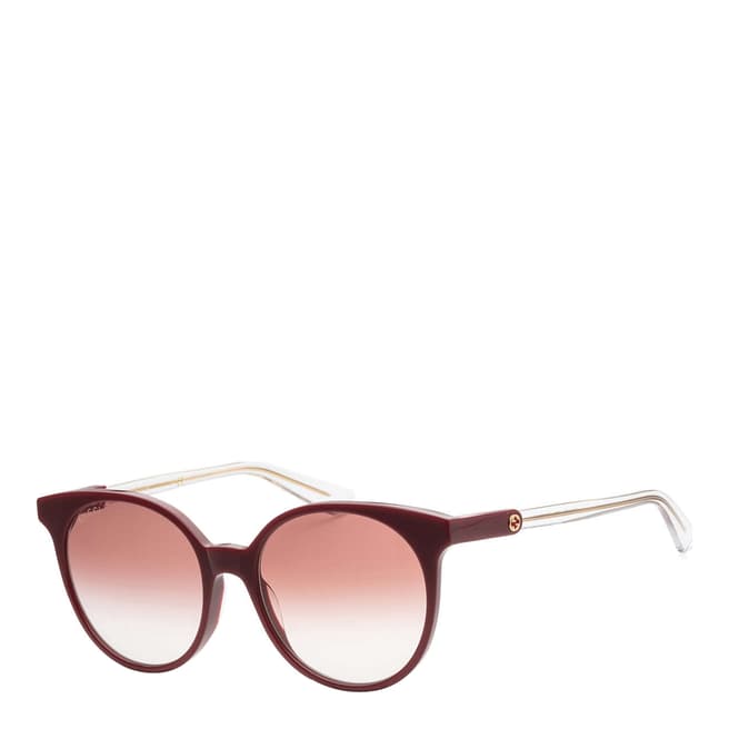 Gucci Women's Burgundy Brown Gucci Sunglasses 54mm