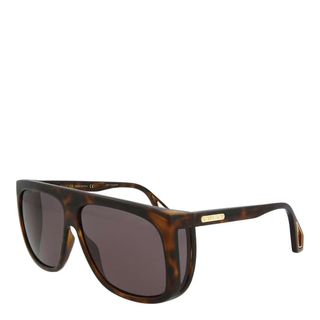 Gucci Men's Havana Grey Gucci Sunglasses 62mm