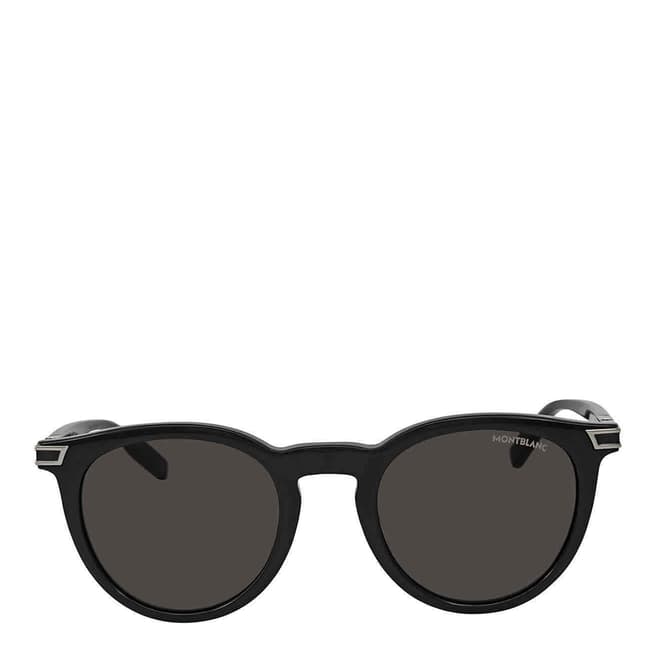 Montblanc Men's Black Silver Grey Montblanc Sunglasses 50mm