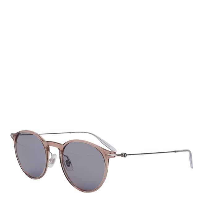 Montblanc Men's Brown Silver Grey Montblanc Sunglasses 50mm