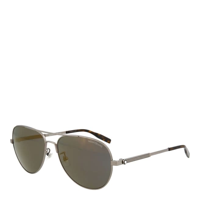 Montblanc Men's Ruthenium Gold Montblanc Sunglasses 58mm