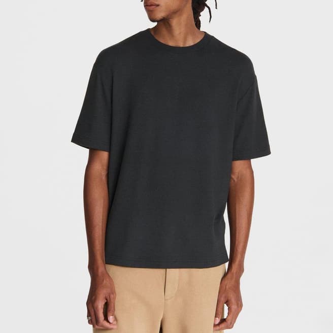 Rag & Bone Charcoal Loopback Cotton T-Shirt