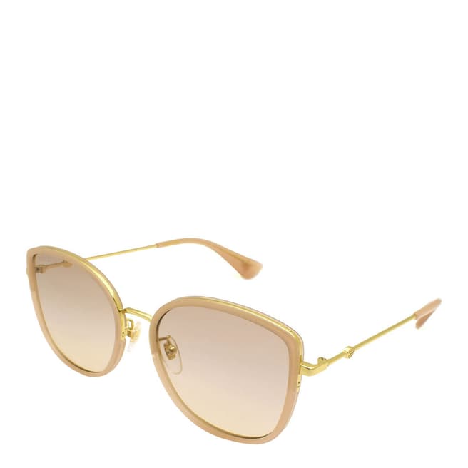 Gucci Women's Beige Gucci Sunglasses 56mm