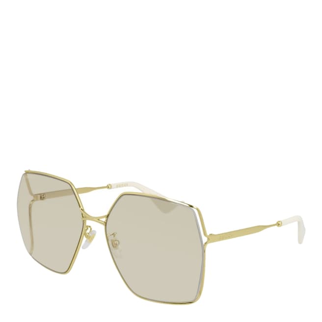 Gucci Women's Gold Gucci Sunglasses 65mm