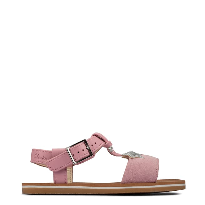 Clarks Light Pink Finch Summer K Sandals 
