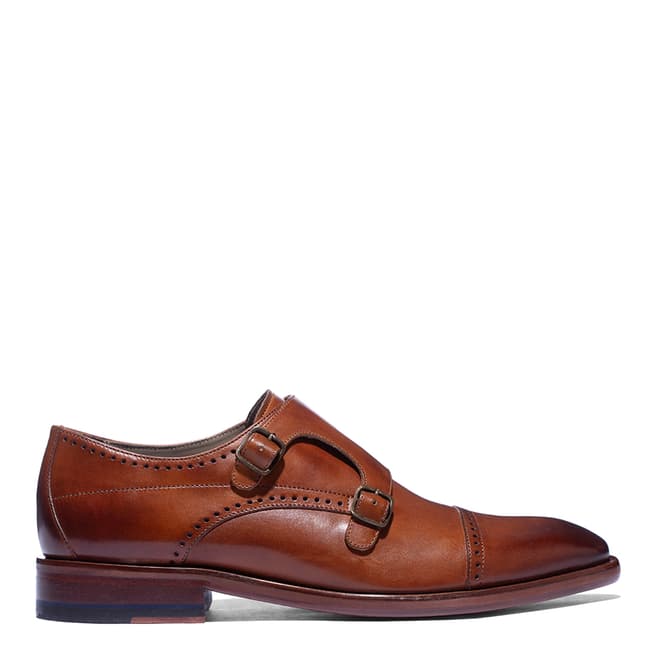 Oliver Sweeney Tan Leather Monk Shoes