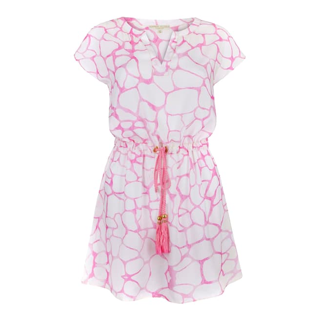 Sophia Alexia Pink Pebbles Tassel Dress