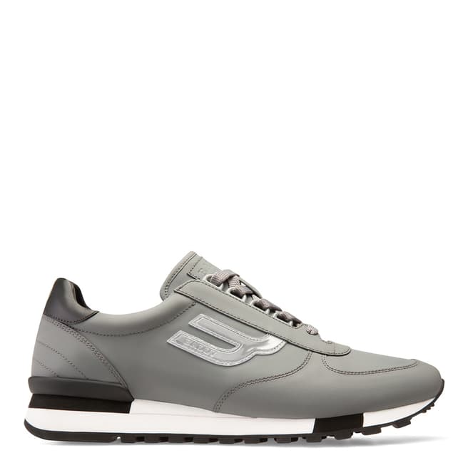 BALLY Grey Leather Gavino Sneakers