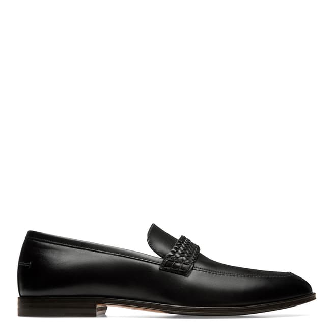 BALLY Black Leather Werden Loafers