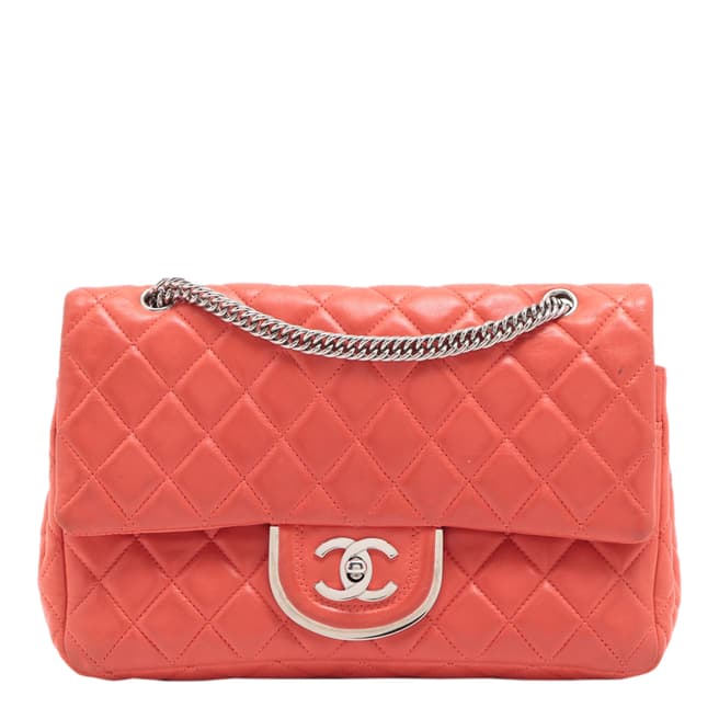 Vintage Chanel Coral Flap Bag