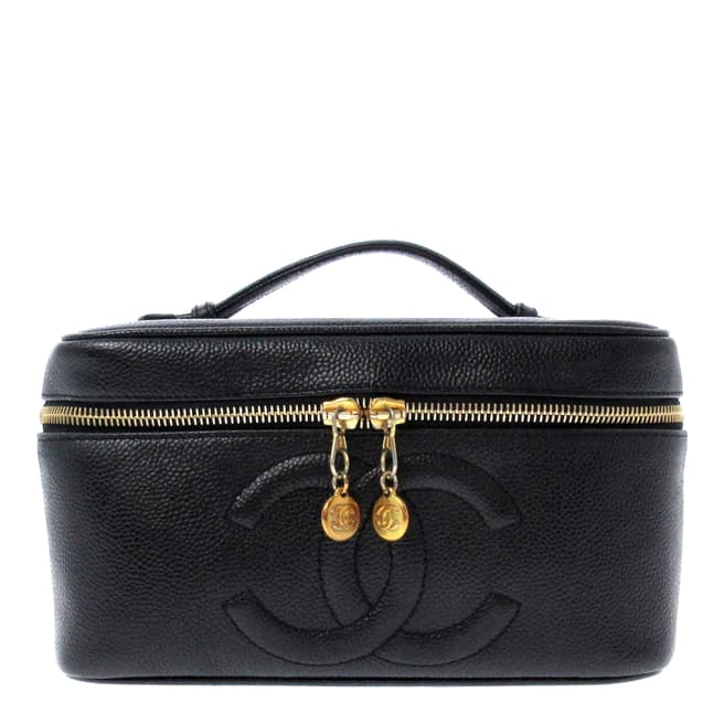 Vintage Chanel Black Vanity Bag