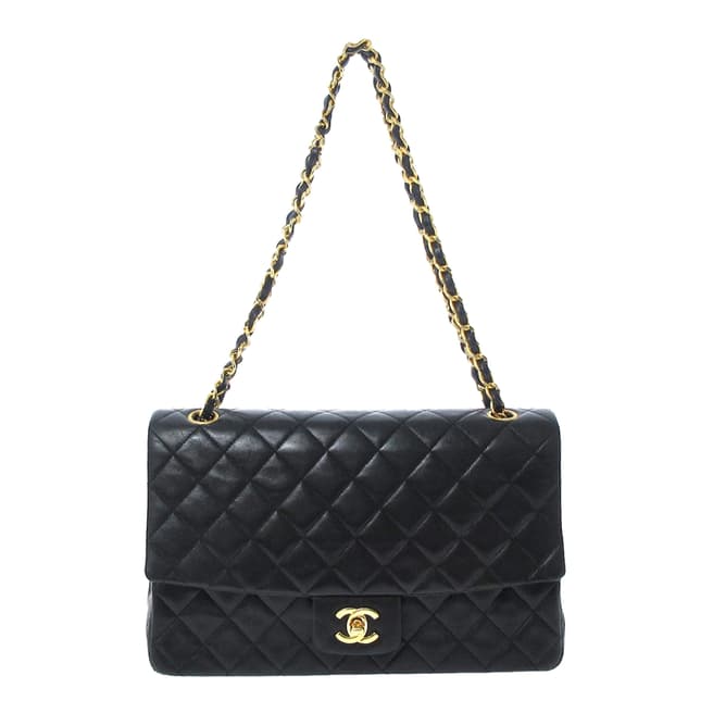 Vintage Chanel Black Matrasse Shoulder Bag