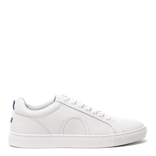 Osprey London White Leather Truro Trainers