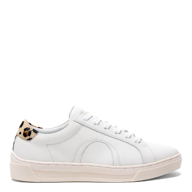 Osprey London White Leather Cyrpress Trainers