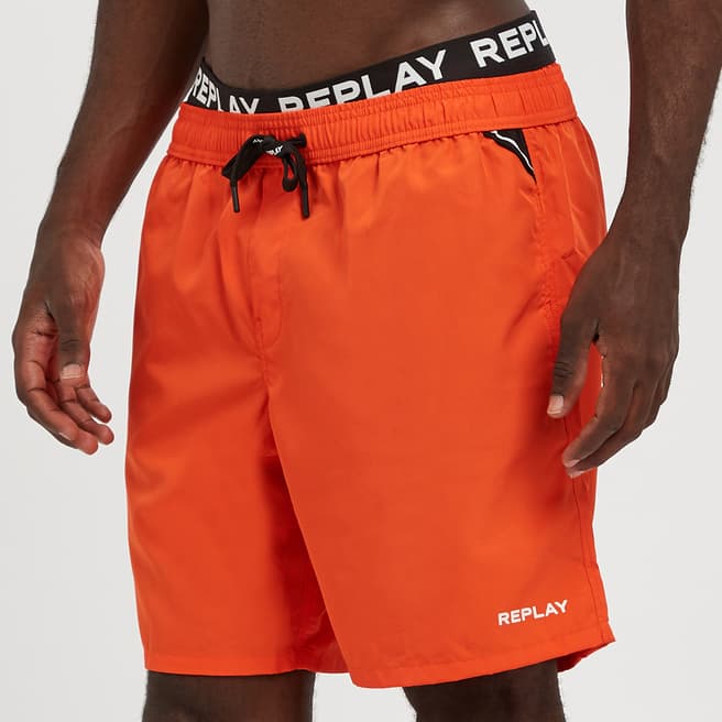 Replay Spring Orange Swimshorts