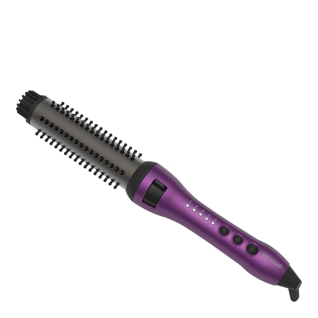 Revamp Hair Revamp Progloss Volume & Wave Ceramic Hot Brush - Purple