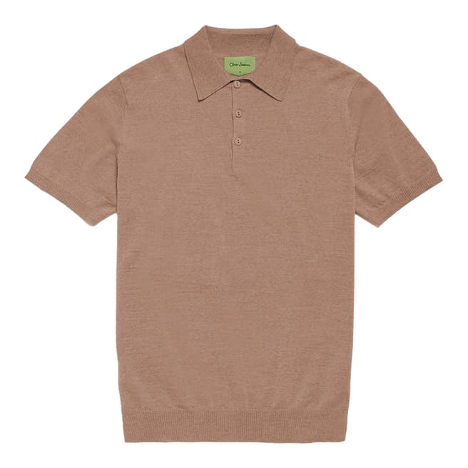 Oliver Sweeney Oatmeal KnittedCovehithe Polo Top