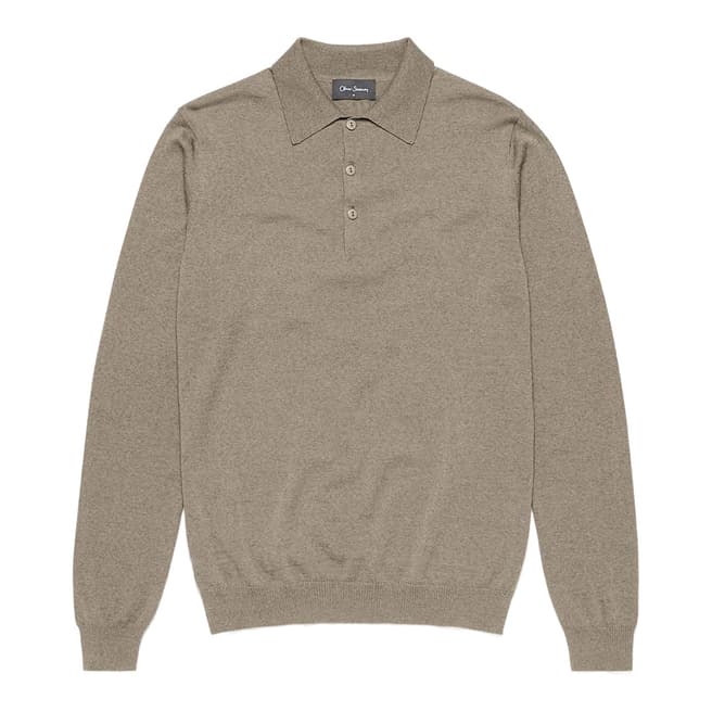 Oliver Sweeney Fawn Sulby Longsleeve Polo Top