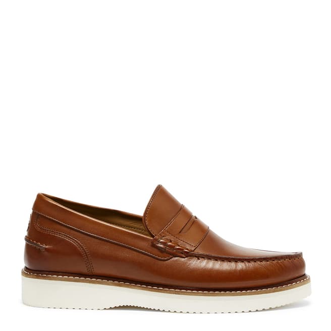 Oliver Sweeney Tan Leather Hadleigh Penny Loafers