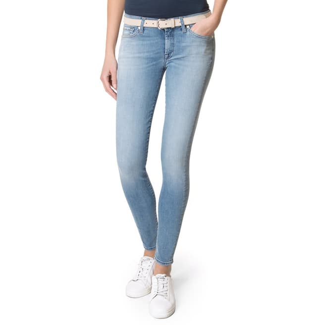 7 For All Mankind Light Blue Skinny Stretch Jeans