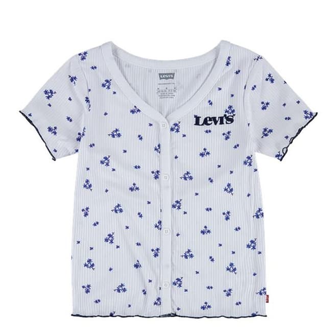 Levi's Girl Teen White Ribbed Top