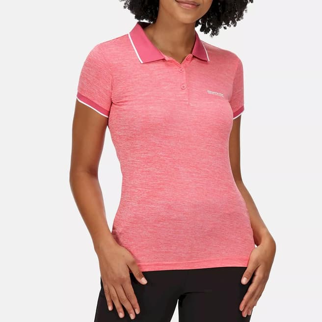 Regatta Pink Logo Polo Shirt