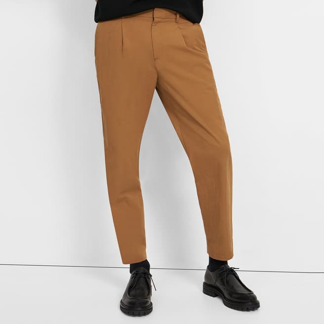 Theory Camel Curtis Tapered Trousers