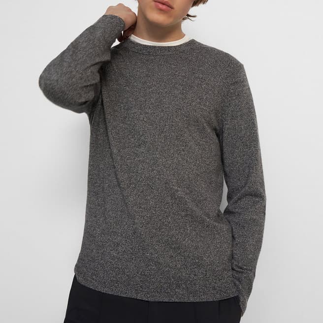 Theory Grey Hilles Long Sleeve Jumper