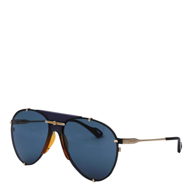 Gucci Unisex Blue Gucci Sunglasses 61mm