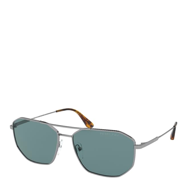 Prada Men's Polar Green Prada Sunglasses 60mm