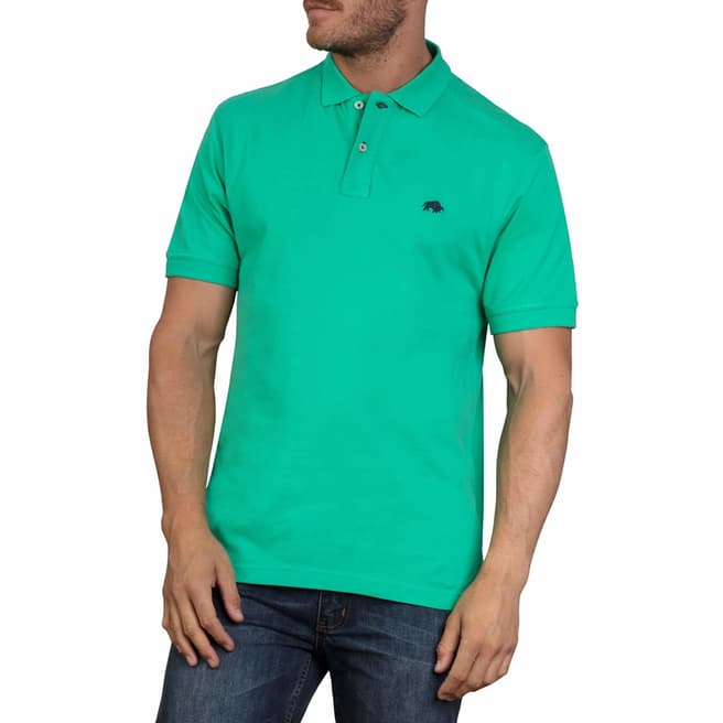 Raging Bull Green Signature Cotton Polo Shirt