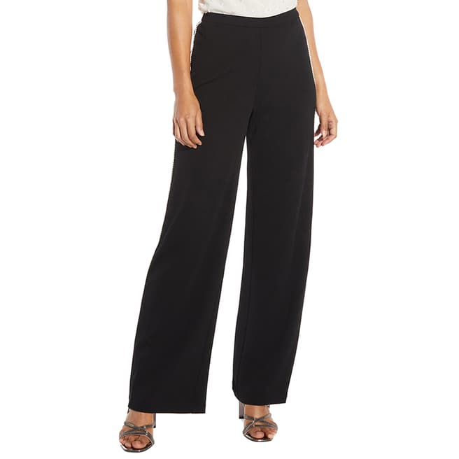 Adrianna Papell Black Pearl Crepe Trousers