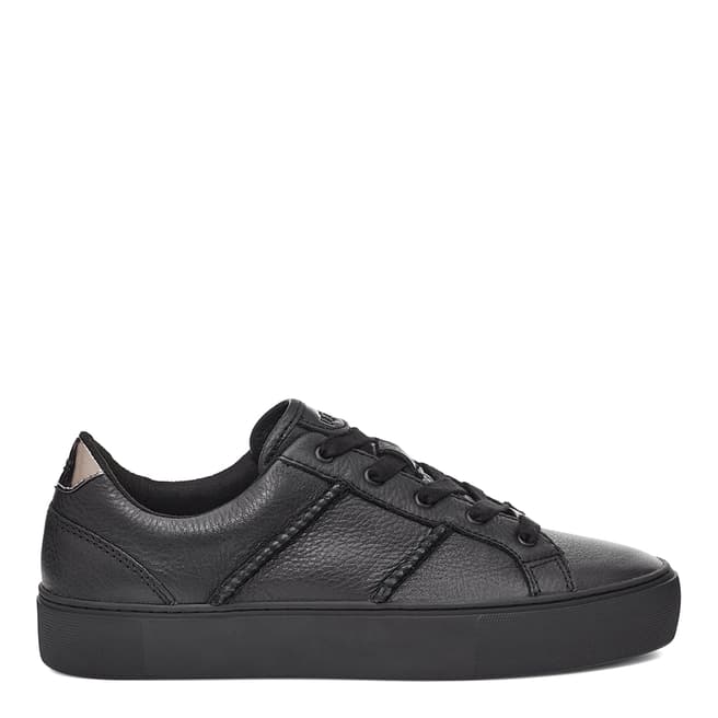 UGG Black Leather Dinale Sneakers