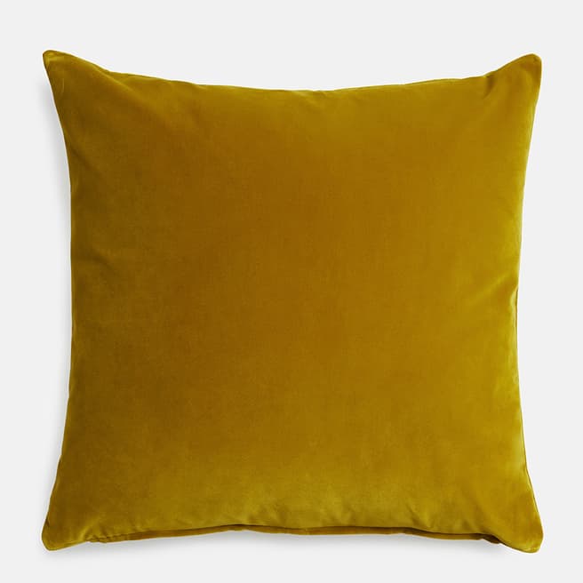 Soho Home Monroe Square Cushion, Mustard