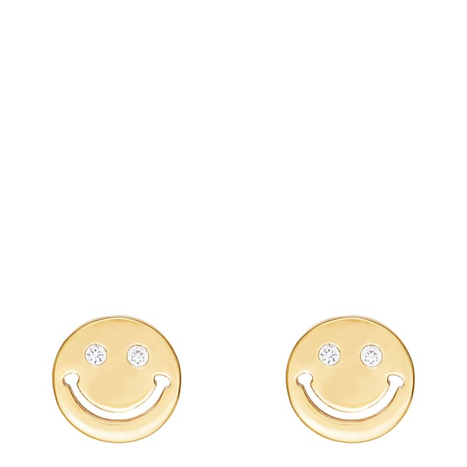 Celeste Starre 18K Gold Smile Bright Earrings