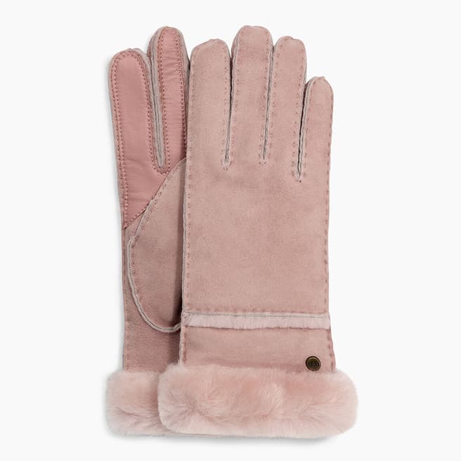 UGG Pink Seamed Tech Gloves (Boxed)
